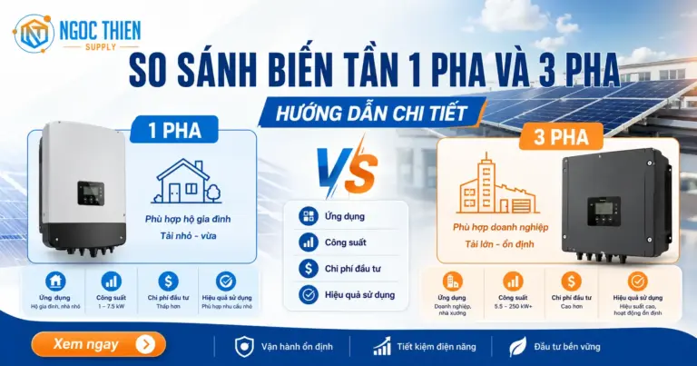 So sánh biến tần 1 pha và 3 pha: Hướng dẫn chi tiết
