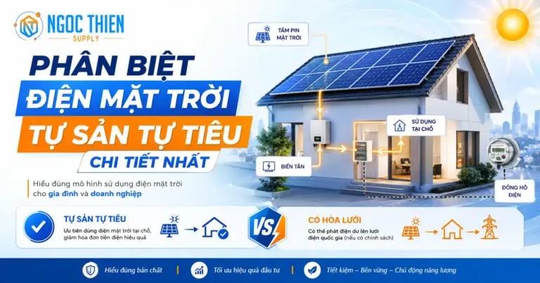 Phân biệt điện mặt trời tự sản tự tiêu chi tiết nhất
