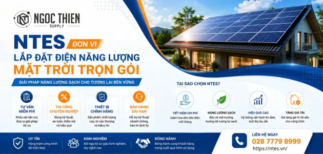 NTES - đơn vị lắp đặt điện năng lượng mặt trời trọn gói