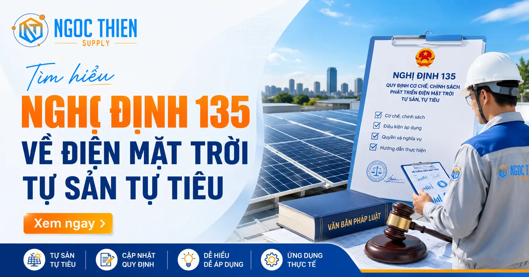 Tìm hiểu Nghị định 135 về điện mặt trời tự sản tự tiêu