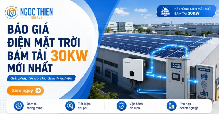 Báo giá điện mặt trời bám tải 30kW mới nhất