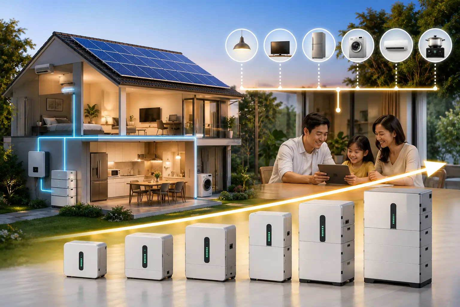 Hướng dẫn chọn dung lượng pin lithium phù hợp nhu cầu gia đình