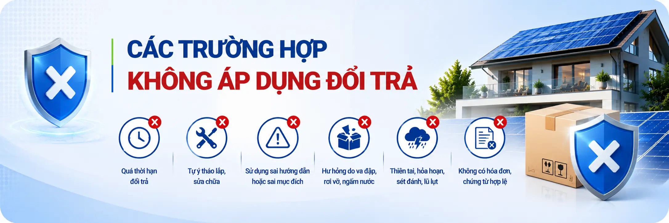 Các trường hợp không áp dụng đổi trả