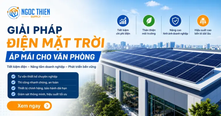 Giải pháp điện mặt trời áp mái cho văn phòng