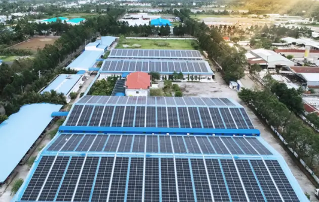Hệ thống điện mặt trời hòa lưới cho doanh nghiệp