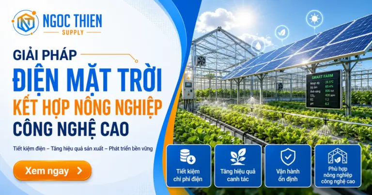 Điện mặt trời kết hợp nông nghiệp công nghệ cao