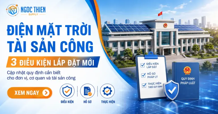 Điện mặt trời tài sản công: 3 điều kiện lắp đặt mới
