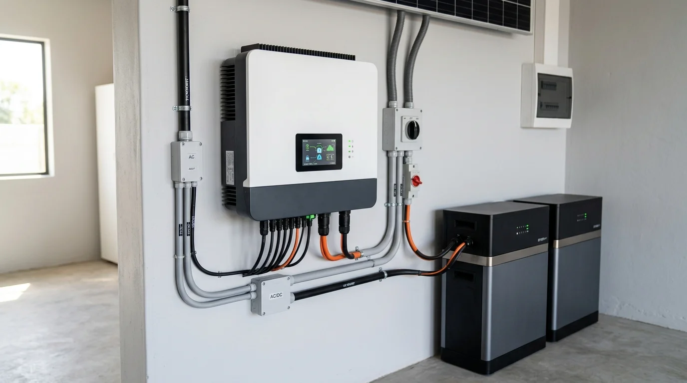 hệ thống inverter hybrid và pin lưu trữ lithium cao cấp