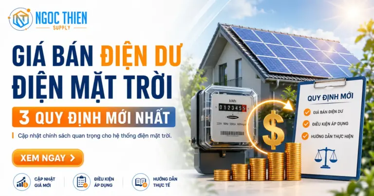 Giá bán điện dư điện mặt trời: 3 quy định mới nhất