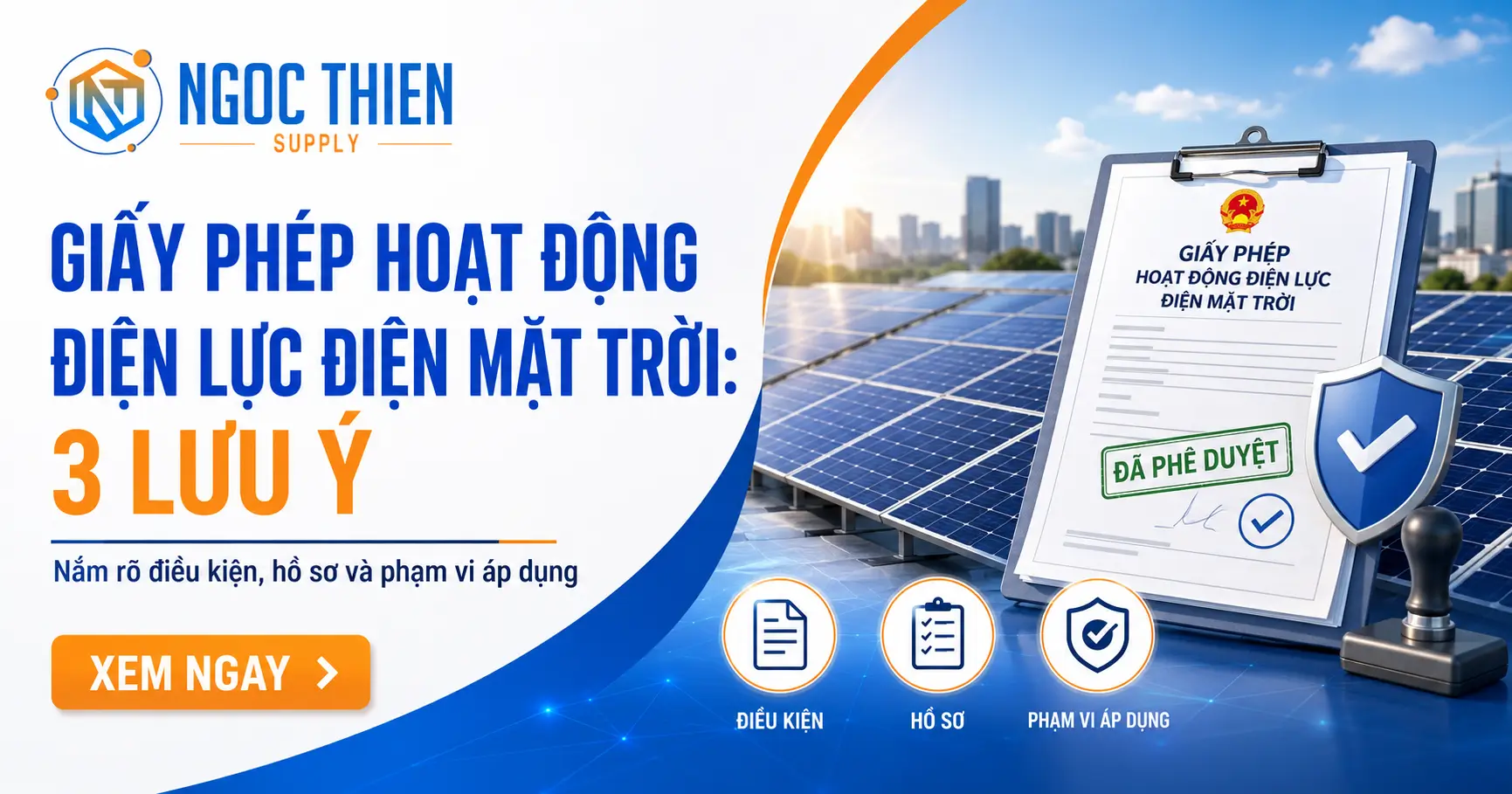 Giấy phép hoạt động điện lực điện mặt trời: 3 lưu ý