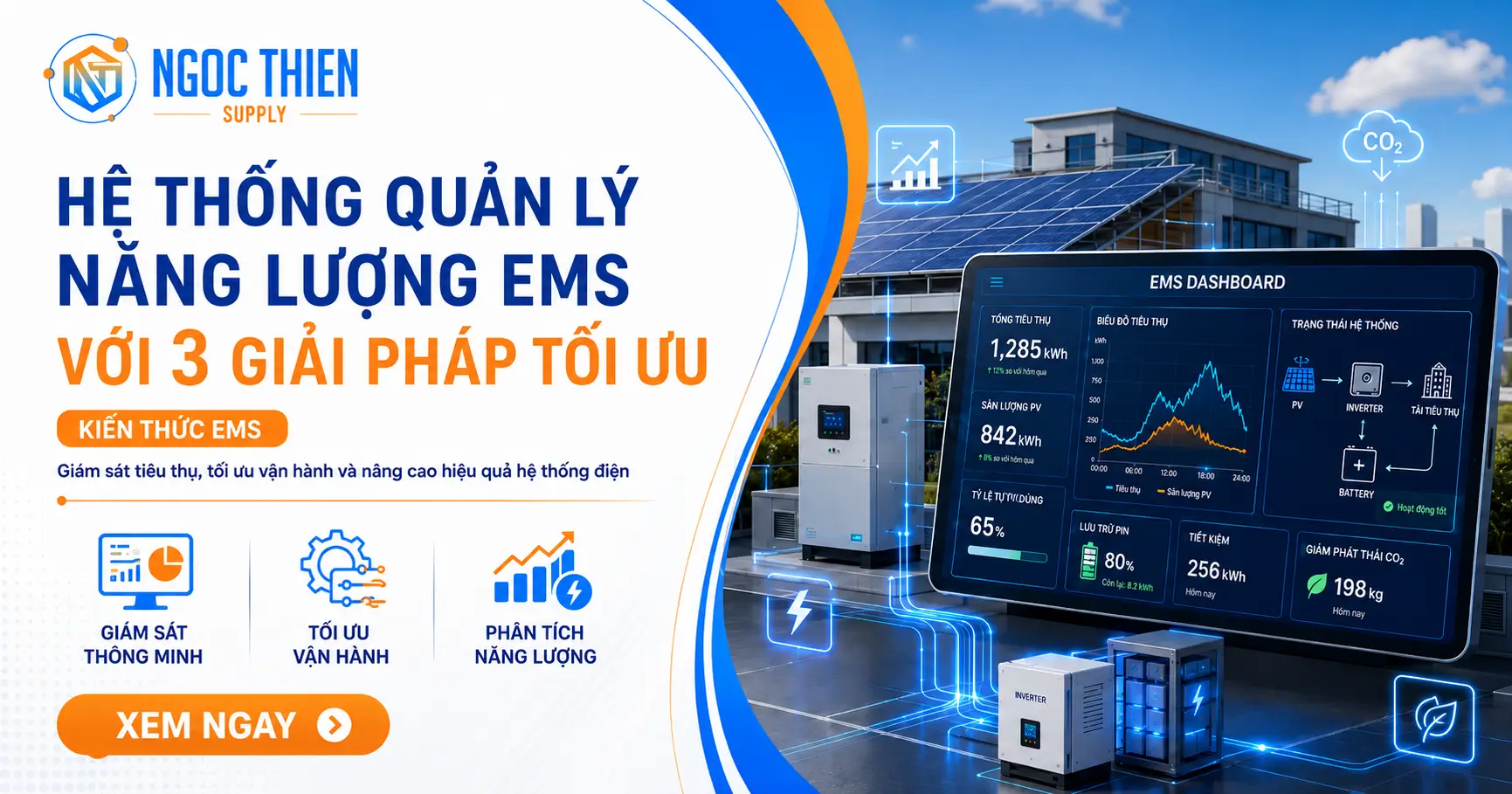 Hệ thống quản lý năng lượng EMS với 3 giải pháp tối ưu