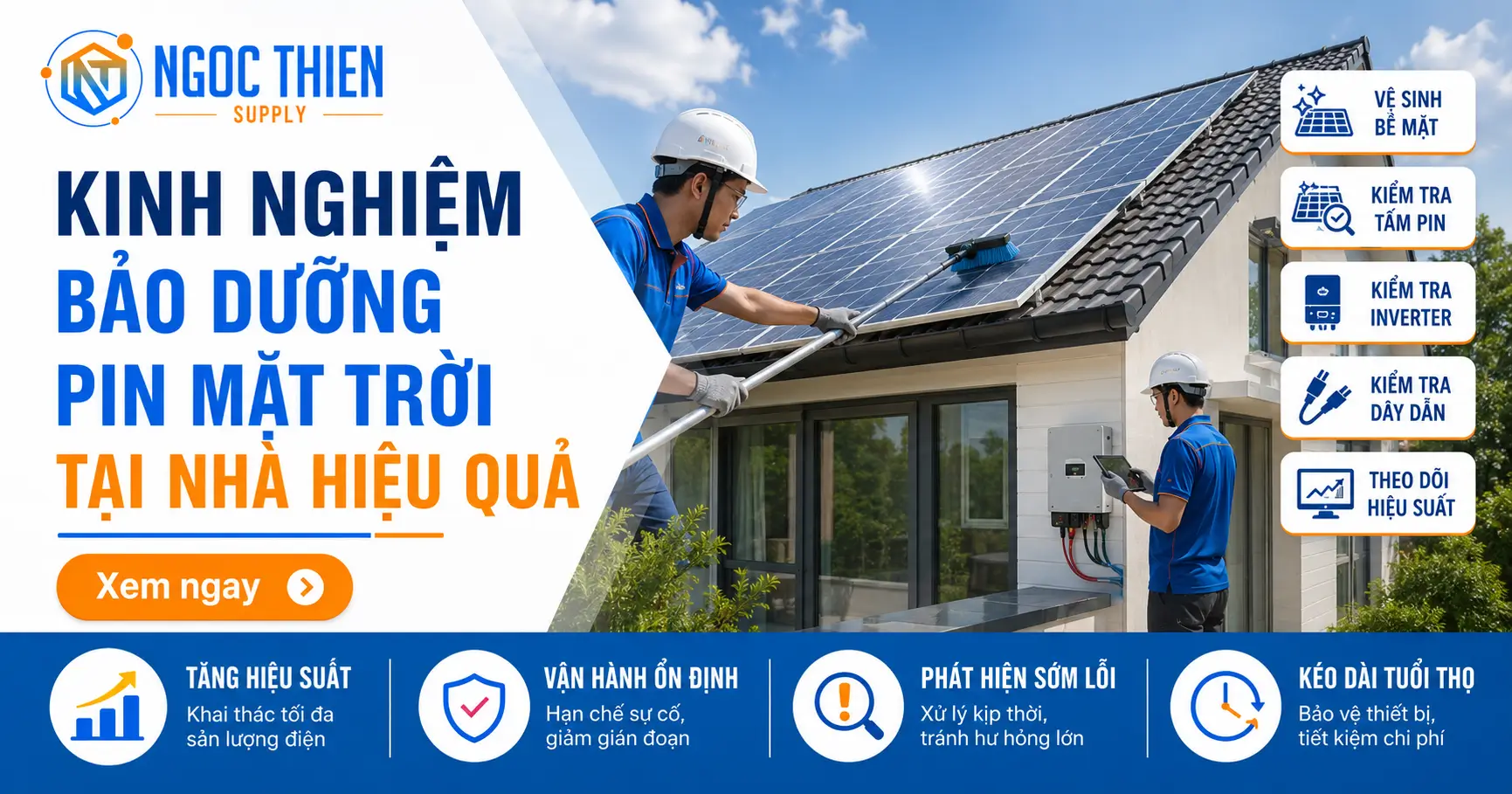 Kinh nghiệm bảo dưỡng pin mặt trời tại nhà hiệu quả