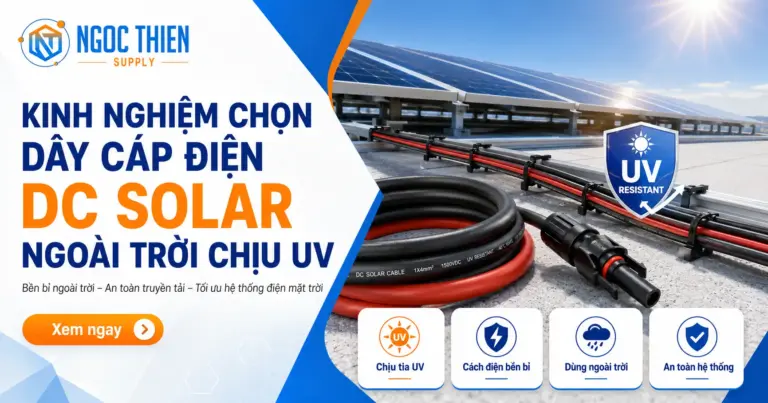 Kinh nghiệm chọn dây cáp điện DC Solar ngoài trời chịu UV