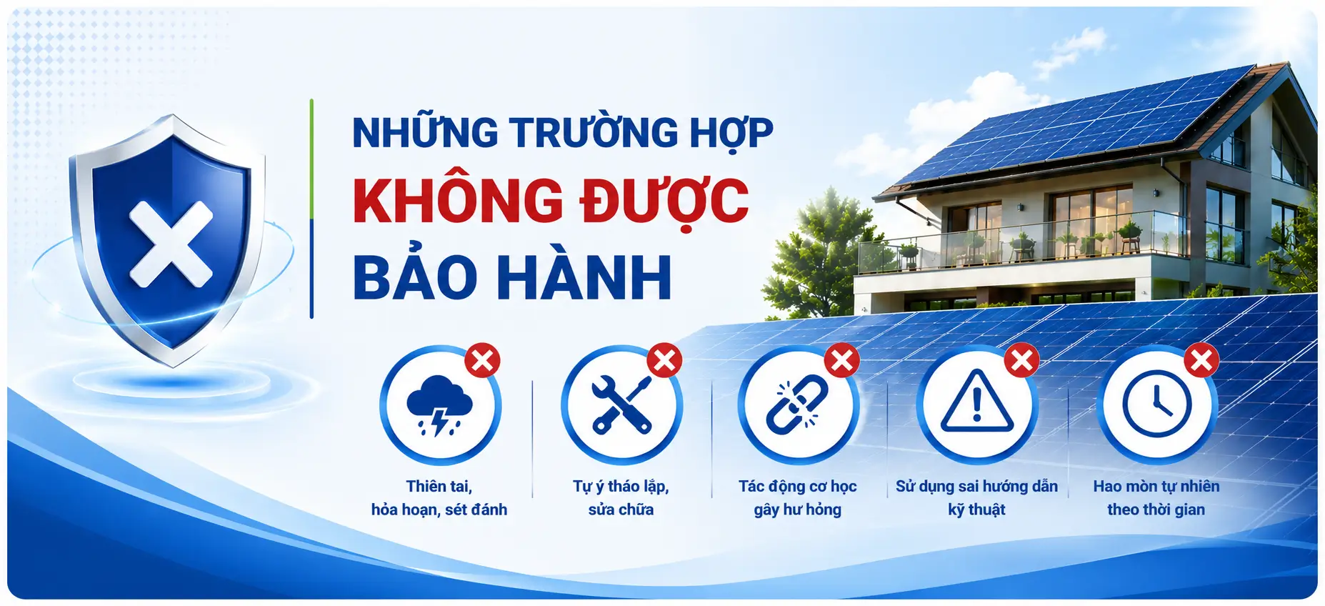 Những trường hợp không được bảo hành