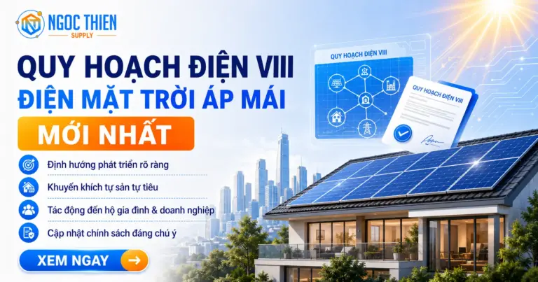 Quy mai điện VIII điện mặt trời áp mái mới nhất