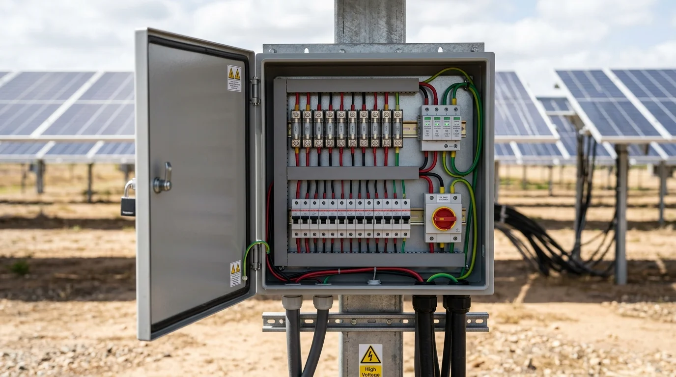 Thiết bị đóng cắt bảo vệ hệ thống solar áp mái đạt chuẩn an toàn kỹ thuật