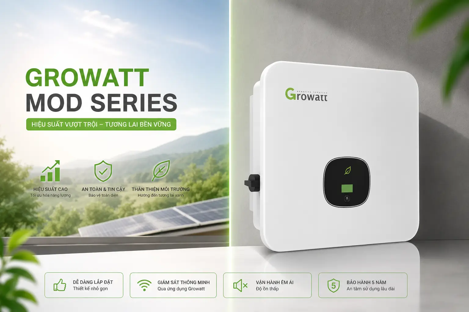 Tổng quan về dòng biến tần Growatt MOD series