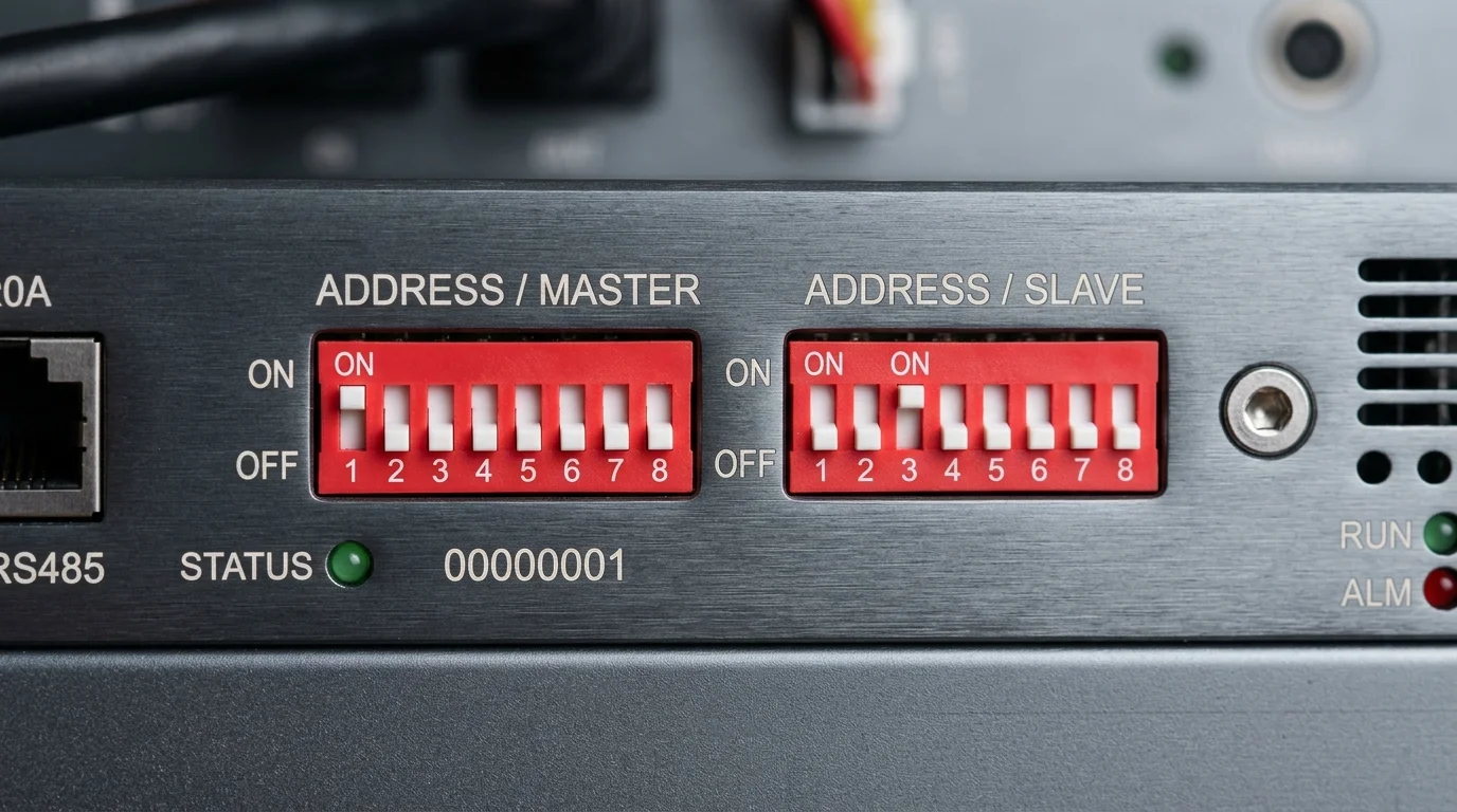 cài đặt pin Dyness cho Luxpower