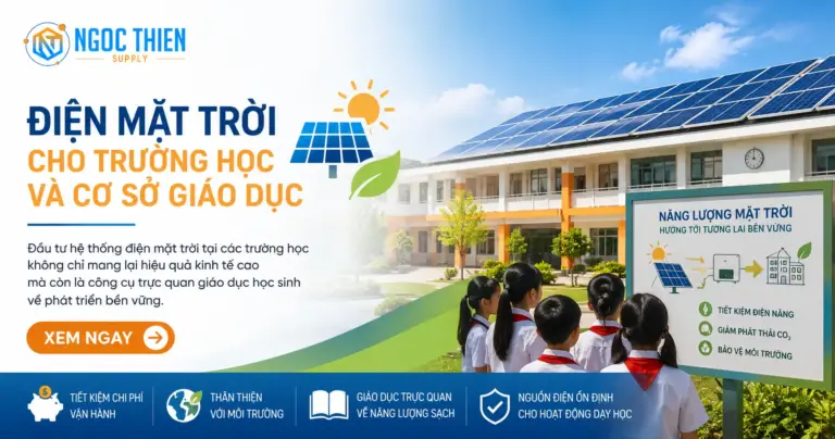 Điện mặt trời cho trường học và cơ sở giáo dục