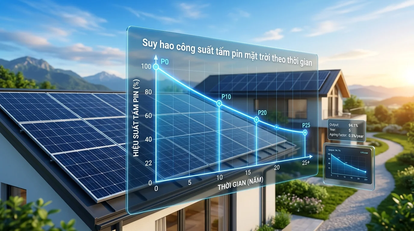 Hiểu về hiện tượng suy hao công suất tấm pin mặt trời