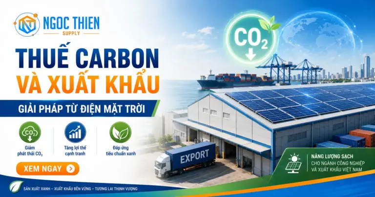 Thuế carbon và xuất khẩu: Giải pháp từ điện mặt trời