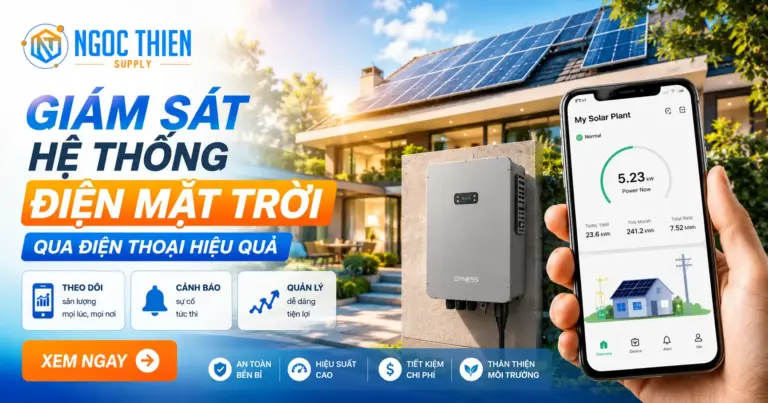 Giám sát hệ thống điện mặt trời qua điện thoại hiệu quả