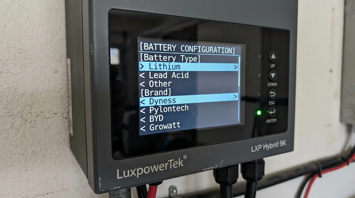 giao tiếp pin Dyness và Luxpower