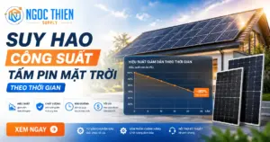 Suy hao công suất tấm pin mặt trời theo thời gian