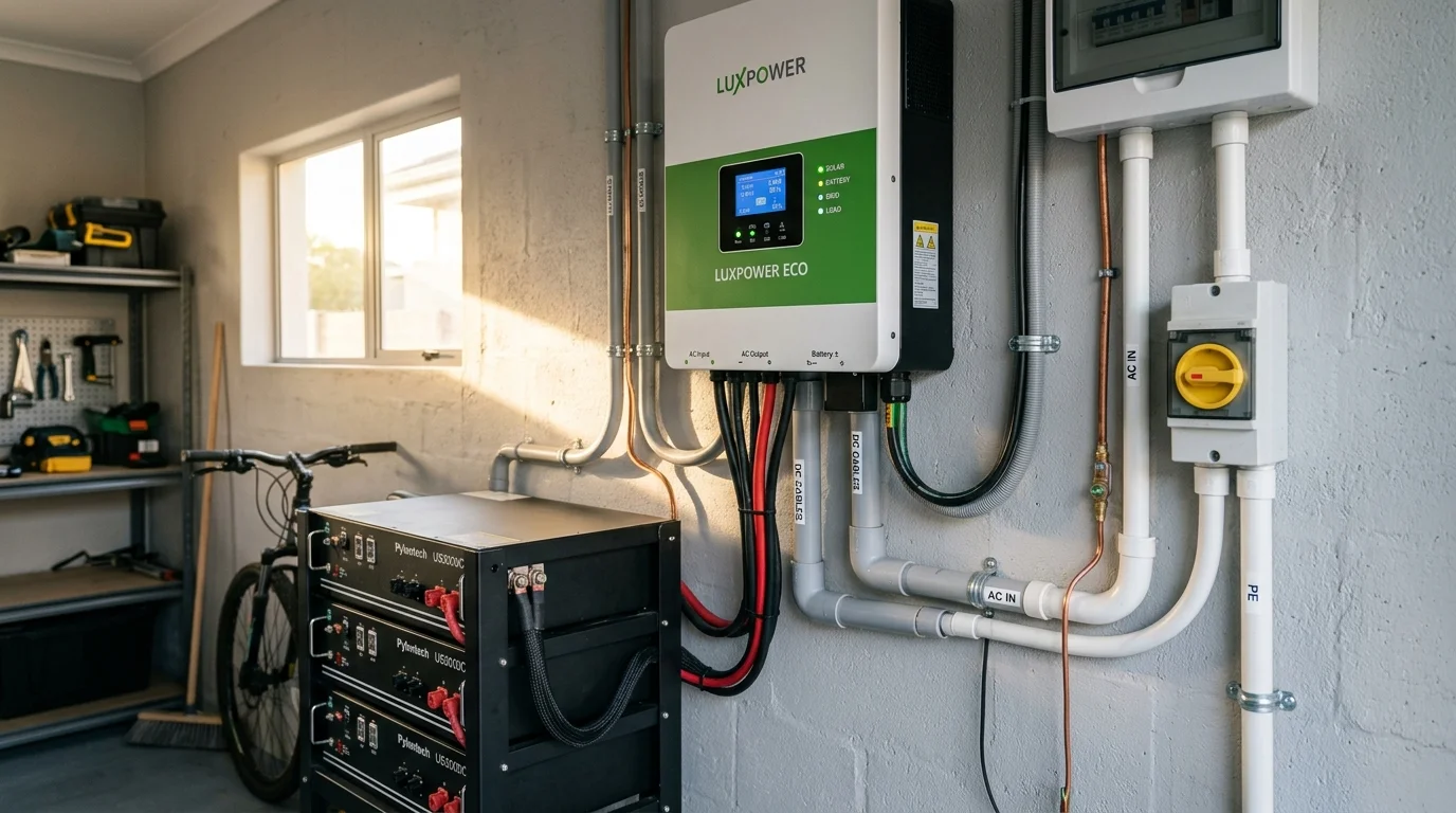 Biến tần Luxpower ECO phiên bản SNA5000 WPV lắp đặt thực tế cho hộ gia đình tại Gia Lai