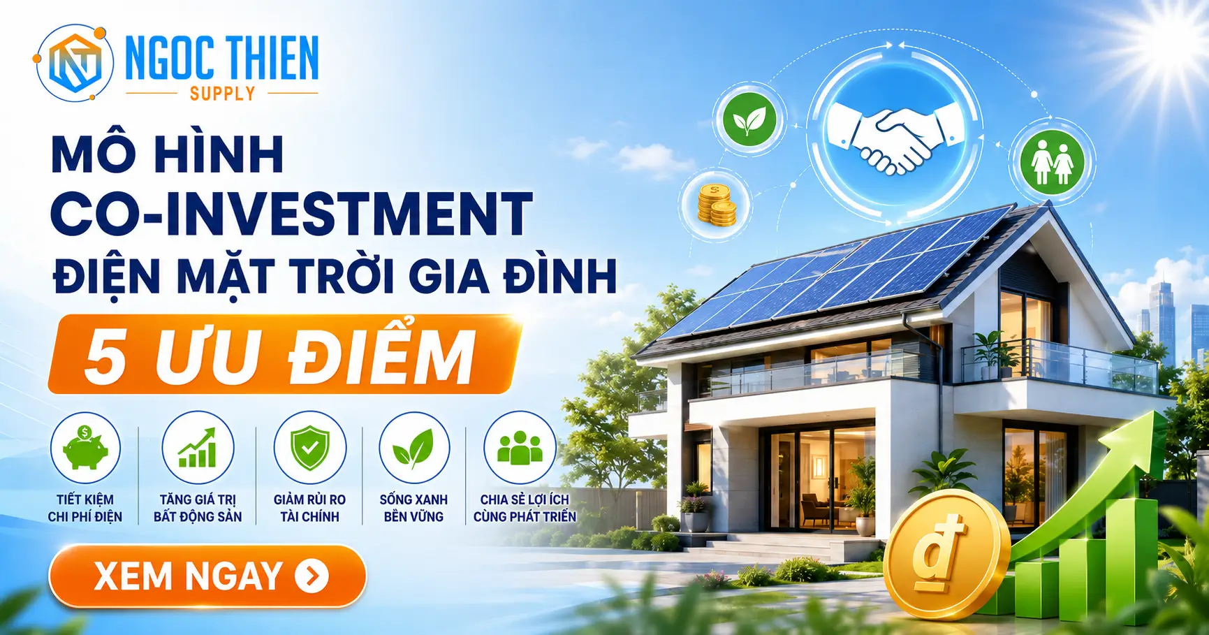Mô hình co-investment điện mặt trời gia đình: 5 ưu điểm