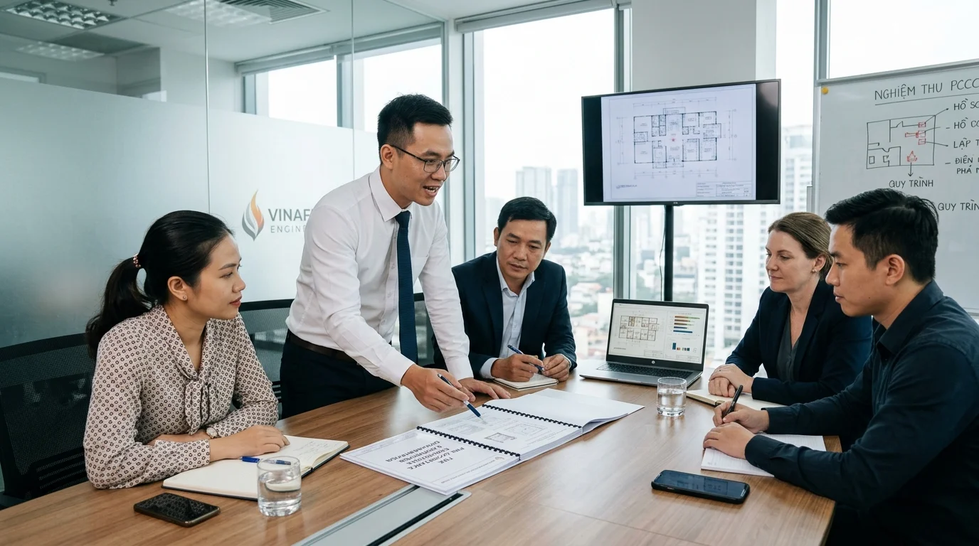 thủ tục PCCC điện mặt trời mái nhà
