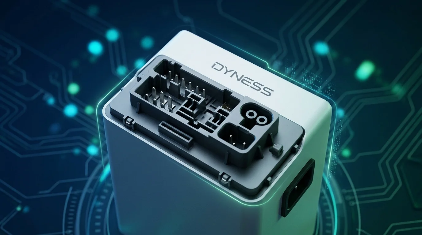 Chi tiết các cổng kết nối BMS và cáp nguồn DC của pin Dyness