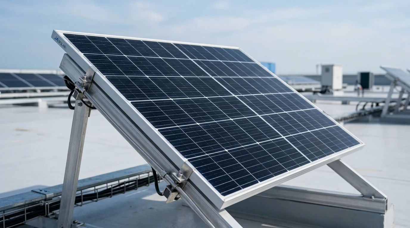 Đánh giá review tấm pin JA Solar dòng 450W Deep Blue 3.0 lắp đặt thực tế