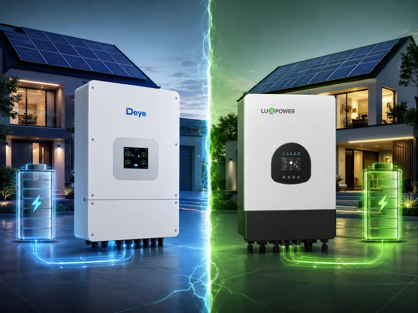 So sánh inverter hybrid Deye và Luxpower về thông số kỹ thuật