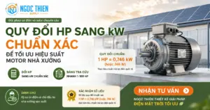 1 HP bằng bao nhiêu kW và cách quy đổi công suất chuẩn