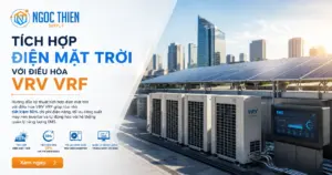 Tích hợp điện mặt trời với điều hòa VRV VRF