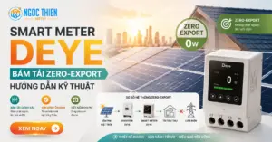 Smart Meter Deye bám tải Zero-Export: Hướng dẫn kỹ thuật