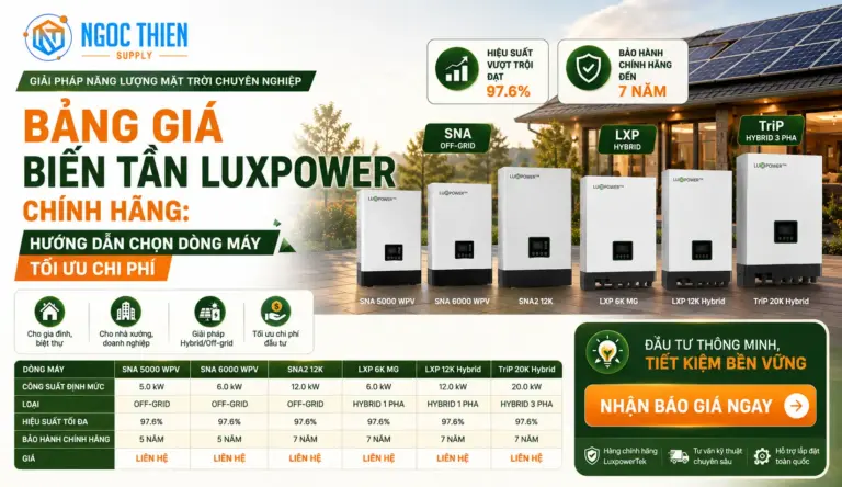 Giá biến tần Luxpower: Hướng dẫn cách chọn đúng dòng máy