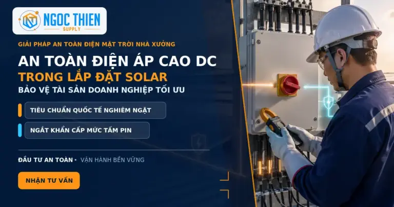 An toàn điện áp cao DC: Quy chuẩn lắp đặt hệ thống solar