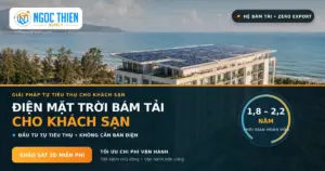 Lắp điện mặt trời cho khách sạn: 3 cách bám tải tiết kiệm
