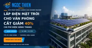 Lắp điện mặt trời cho văn phòng: Tối ưu chi phí vận hành