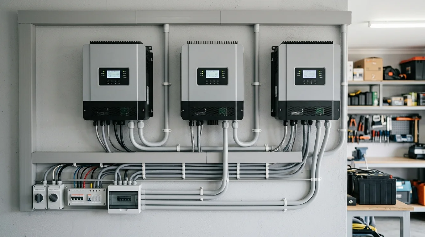 Hệ thống biến tần Luxpower SNA chạy song song thực tế