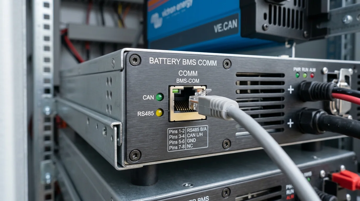 Cổng kết nối giao tiếp BMS CAN RS485 trên pin Lithium và Luxpower