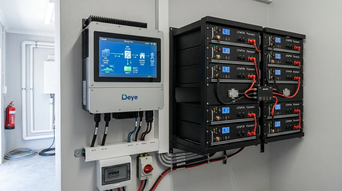 hệ thống điện mặt trời hybrid