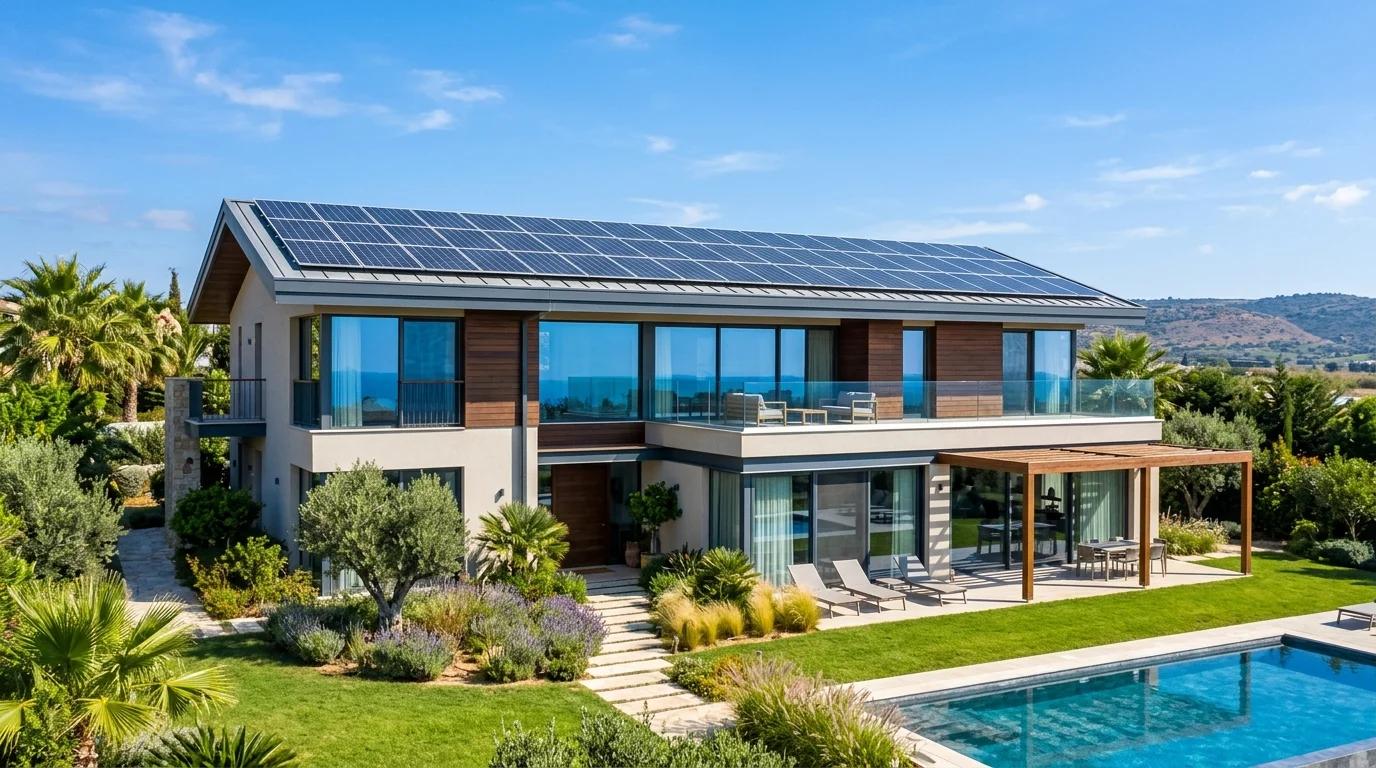Hệ thống điện mặt trời hybrid sử dụng biến tần Luxpower lắp đặt cho biệt thự