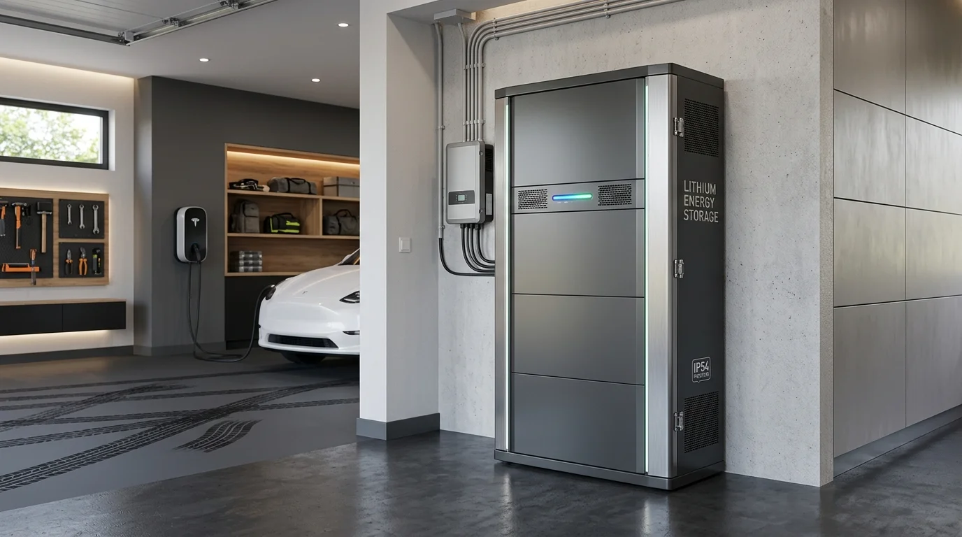 tủ pin lưu trữ lithium đạt tiêu chuẩn IP54 trong nhà