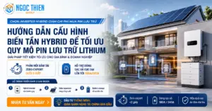 Chọn inverter hybrid giảm chi phí mua pin mặt trời thế nào?