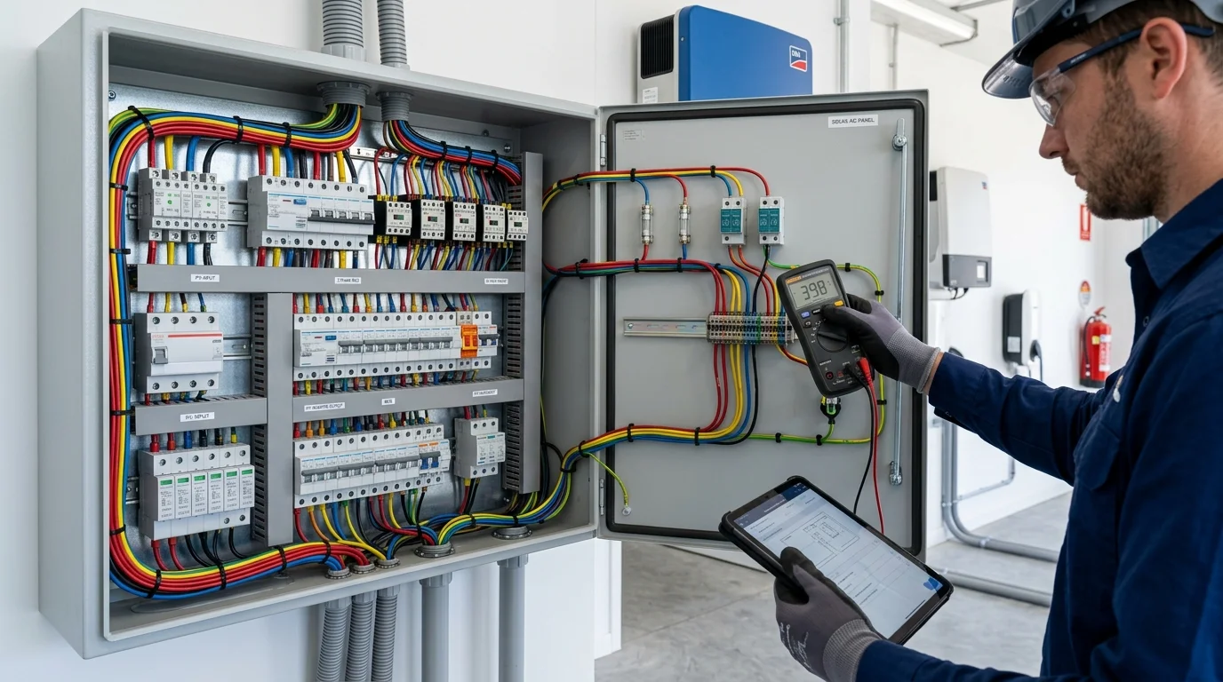 Tủ điện phân phối và thiết bị chống sét cho trạm sạc EV