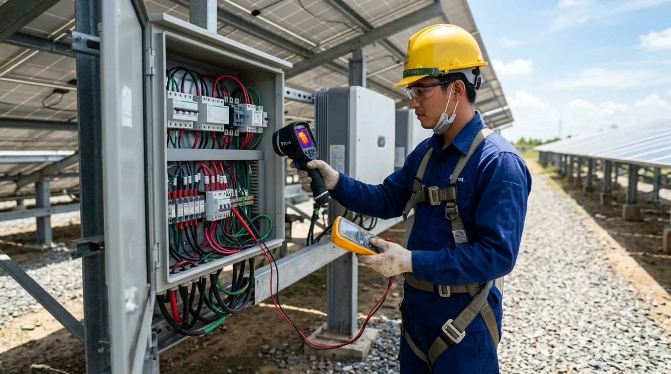 đo đạc nghiệm thu hệ thống điện mặt trời uy tín