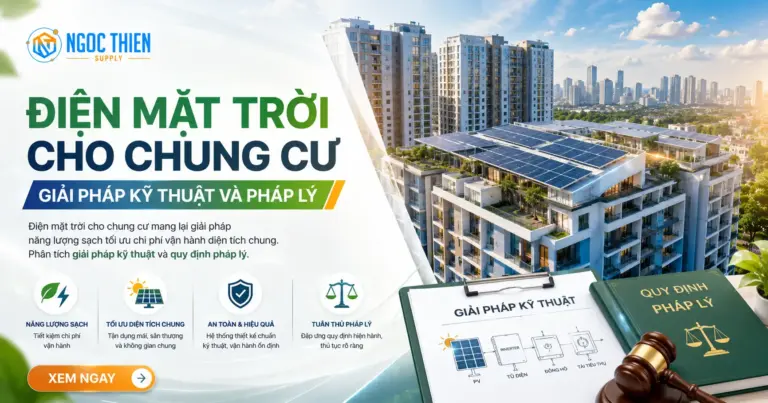 Điện mặt trời cho chung cư: Giải pháp kỹ thuật và pháp lý
